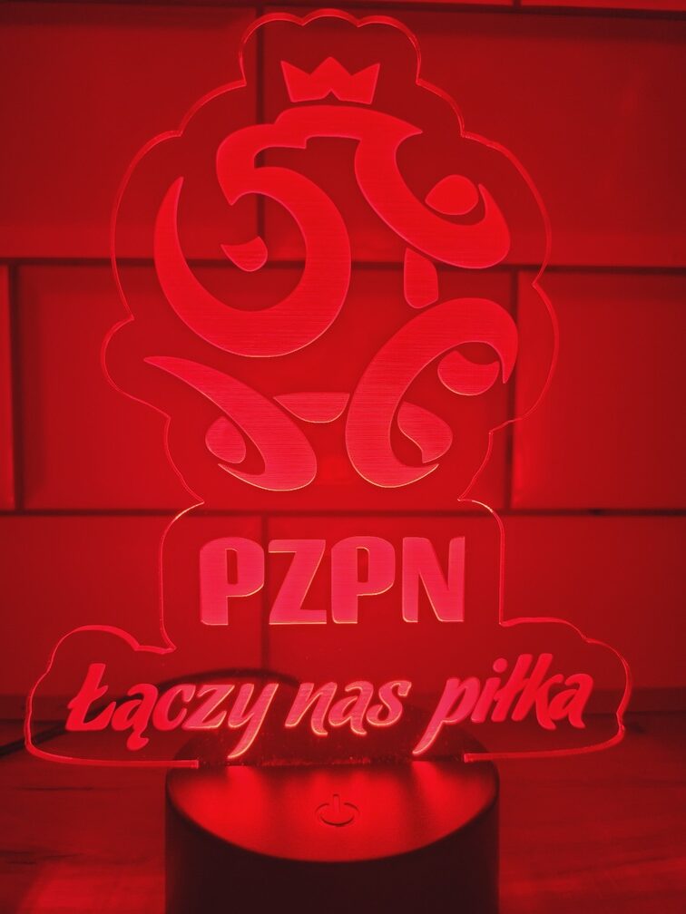 Lampka LED 3D - PZPN Łączy Nas Piłka - obrazek 4